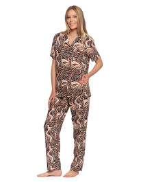 Piżama damska z falistym wzorem  - produkt 2