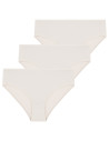 Majtki figi bikini damskie bawełniane 3-pak BEŻOWY