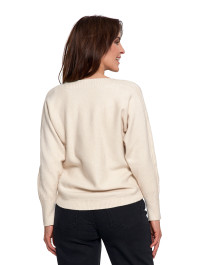 Sweter damski wiskozowy o luźnym kroju  - produkt 2