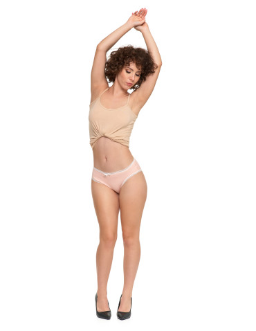 Figi - Majtki figi damskie bawełniane w pastelowych kolorach 3-pak WIELOKOLOROWY - produkt 5