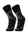 Skarpetki męskie długie halloween CZARNY
