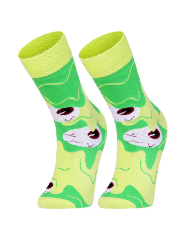 Długie - Skarpetki męskie długie halloween ZIELONY - produkt 1