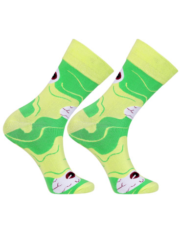Długie - Skarpetki męskie długie halloween ZIELONY - produkt 2