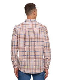 Męska koszula sztruksowa w kratkę  - produkt 2