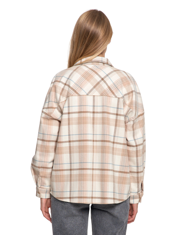 Bluzki i koszule - Koszula damska flanelowa w kratkę bawełniana WZÓR 1  - produkt moraj.pl 5