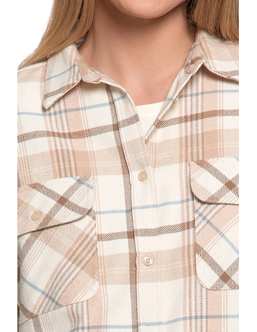 Bluzki i koszule - Koszula damska flanelowa w kratkę bawełniana WZÓR 1 - produkt 3