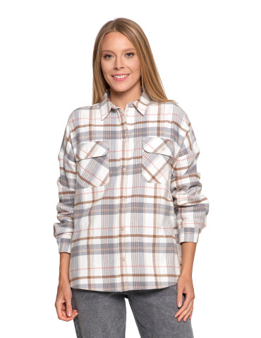 Bluzki i koszule - Koszula damska flanelowa w kratkę bawełniana WZÓR 2 - produkt 5