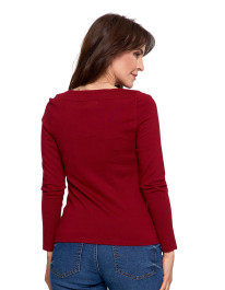 Sweter damski z wiskozy cienki o dopasowanym kroju  - produkt 2