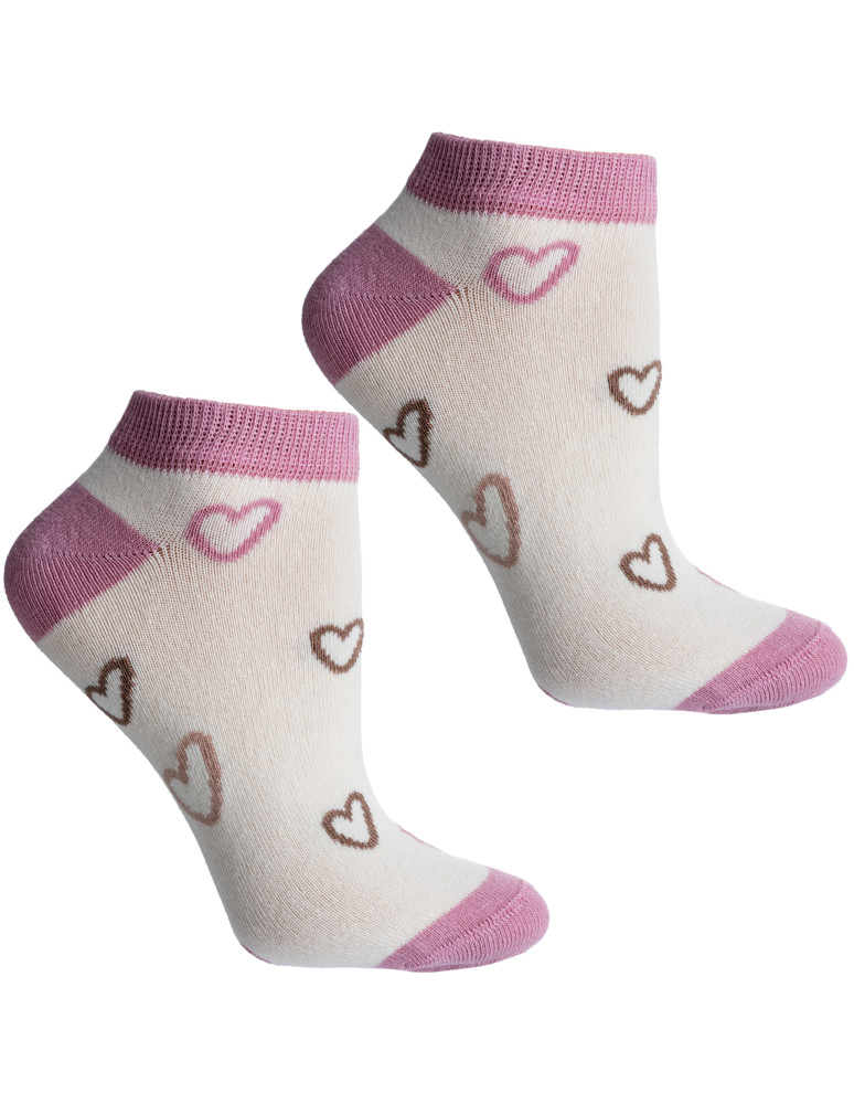 Stopki - Skarpetki stopki damskie bawełniane 3-pak WIELOKOLOROWY - produkt moraj.pl 2