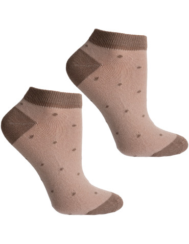 Stopki - Skarpetki stopki damskie bawełniane 3-pak WIELOKOLOROWY - produkt 3