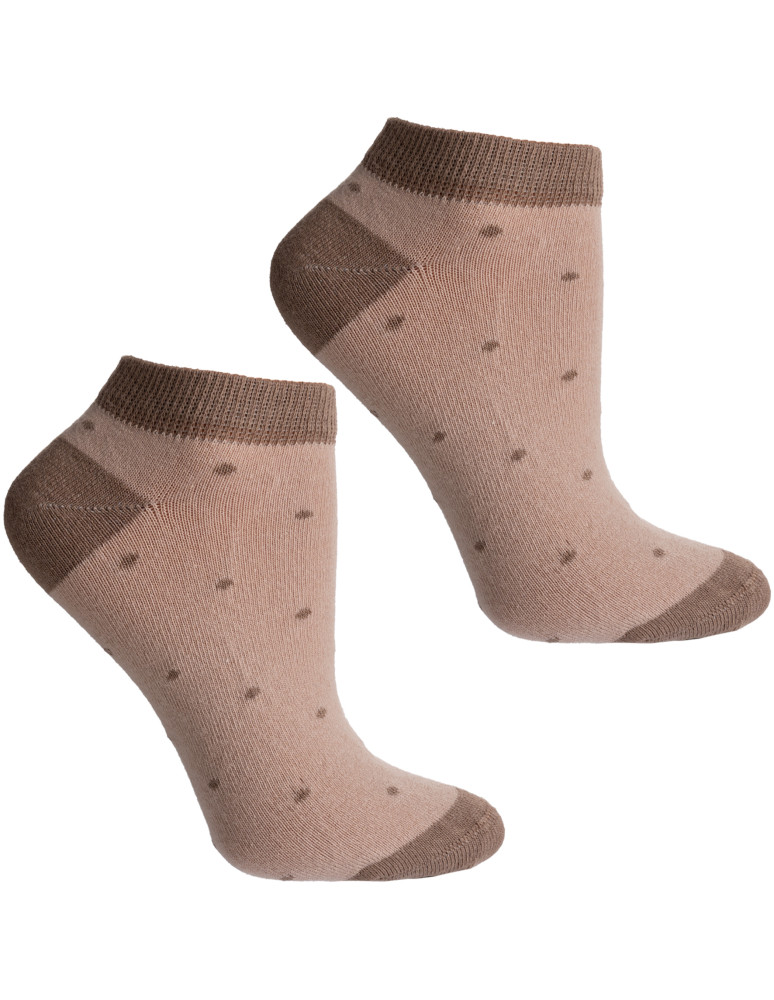 Stopki - Skarpetki stopki damskie bawełniane 3-pak WIELOKOLOROWY - produkt moraj.pl 3