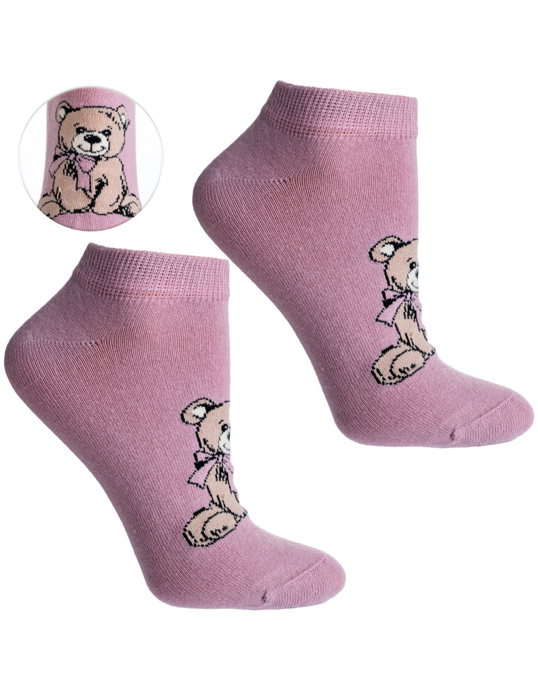 Stopki - Skarpetki stopki damskie bawełniane 3-pak WIELOKOLOROWY - produkt moraj.pl 4