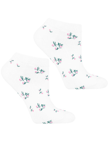 Stopki - Skarpetki stopki damskie w drobne kwiaty 3-pak WIELOKOLOROWY - produkt 3