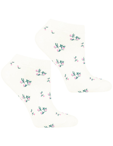 Stopki - Skarpetki stopki damskie w drobne kwiaty 3-pak WIELOKOLOROWY - produkt 4