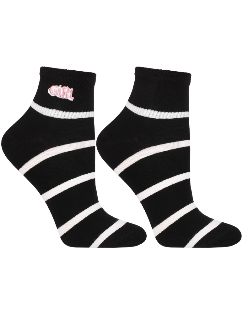 Za kostkę - Skarpetki damskie za kostkę z haftem 3-pak WIELOKOLOROWY - produkt moraj.pl 2