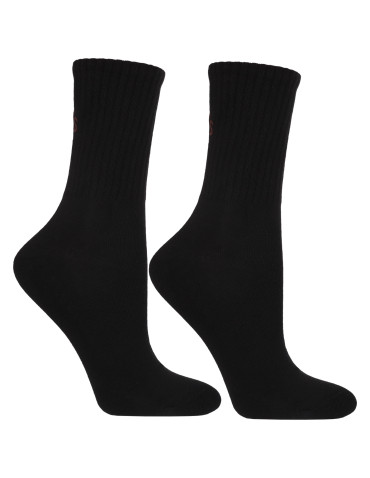 Długie - Skarpetki damskie długie szeroki ściągacz z napisem 3-pak WIELOKOLOROWY - produkt 3