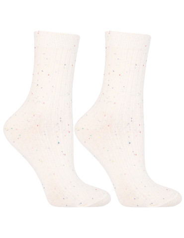 Długie - Skarpetki damskie długie bawełna z kolorowym melanżem 3-pak WIELOKOLOROWY - produkt 3