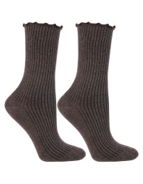 Skarpetki damskie bawełniane długie prążkowane 3-pak  - produkt 2