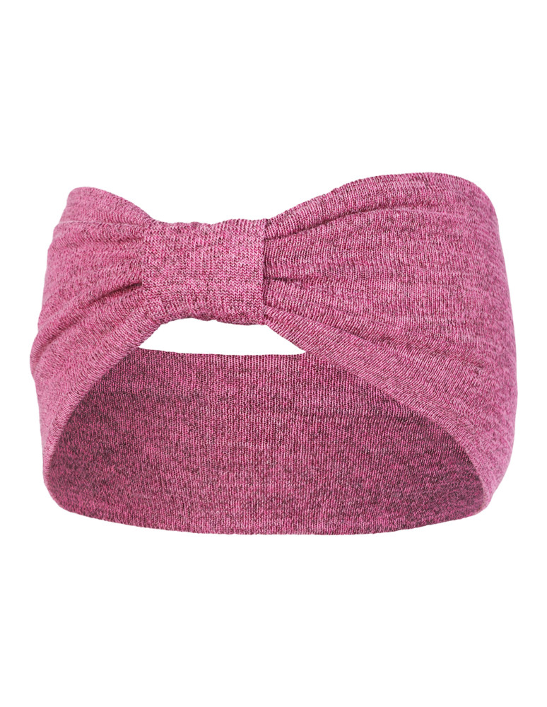 Opaska na uszy damska z miękkiej dzianiny RÓŻOWY