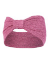 Opaska na uszy damska z miękkiej dzianiny RÓŻOWY