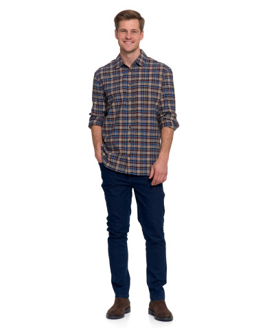 Koszulki, topy, koszule - Koszula męska flanelowa w kratę WZÓR 2 - produkt 5