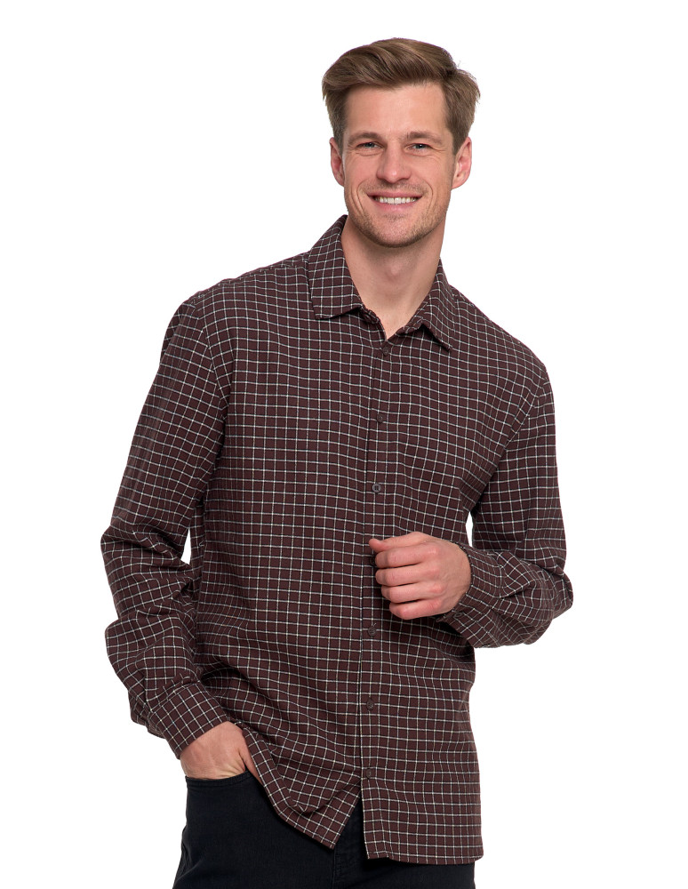 Koszulki, topy, koszule - Koszula męska flanelowa w kratę WZÓR 1 - produkt moraj.pl 7