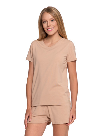 Piżama damska bawełniana z krótkim rękawem i spodenkami - produkt 2