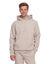 Bluza męska bawełniana z kapturem i kieszenią BEŻOWY