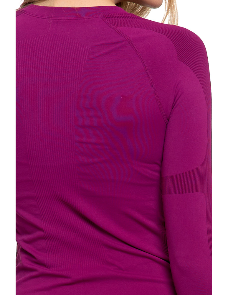 Bielizna termoaktywna - Bluzka damska termoaktywna z długim rękawem bezszwowa FIOLETOWY - produkt moraj.pl 5