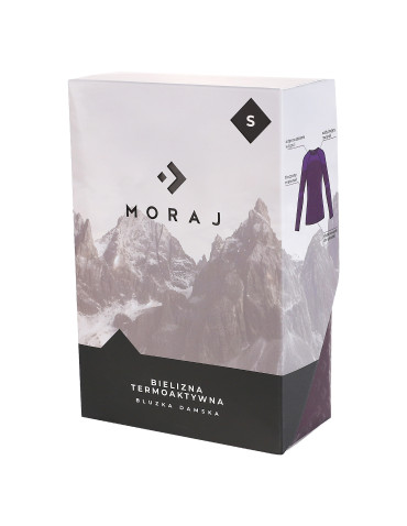 Bielizna termoaktywna - Bluzka damska termoaktywna z długim rękawem bezszwowa FIOLETOWY - produkt 6