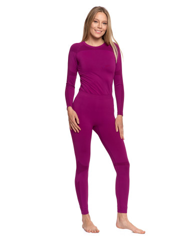 Bielizna termoaktywna - Damskie legginsy termoaktywne FIOLETOWY - produkt 8