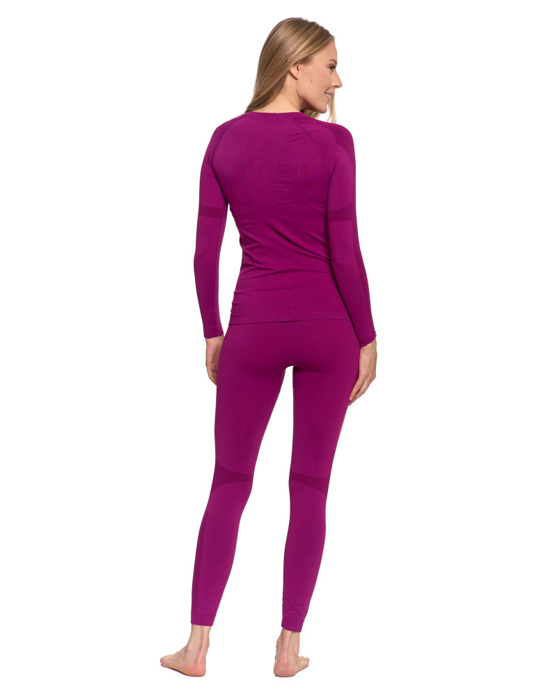 Bielizna termoaktywna - Damskie legginsy termoaktywne FIOLETOWY - produkt moraj.pl 3