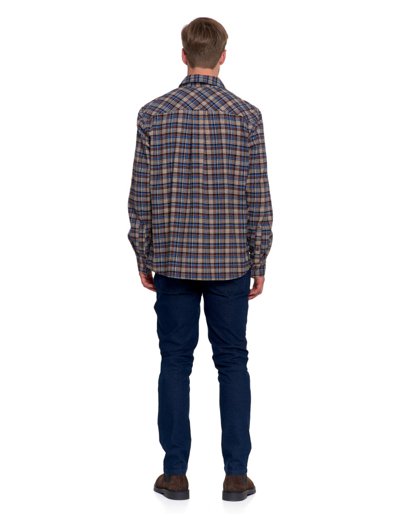 Koszulki, topy, koszule - Koszula męska flanelowa w kratę WZÓR 2 - produkt moraj.pl 2