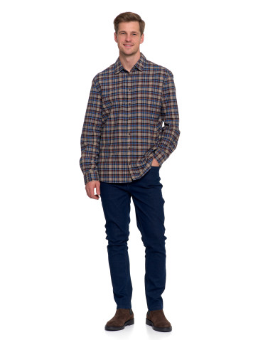 Koszulki, topy, koszule - Koszula męska flanelowa w kratę WZÓR 2 - produkt 4