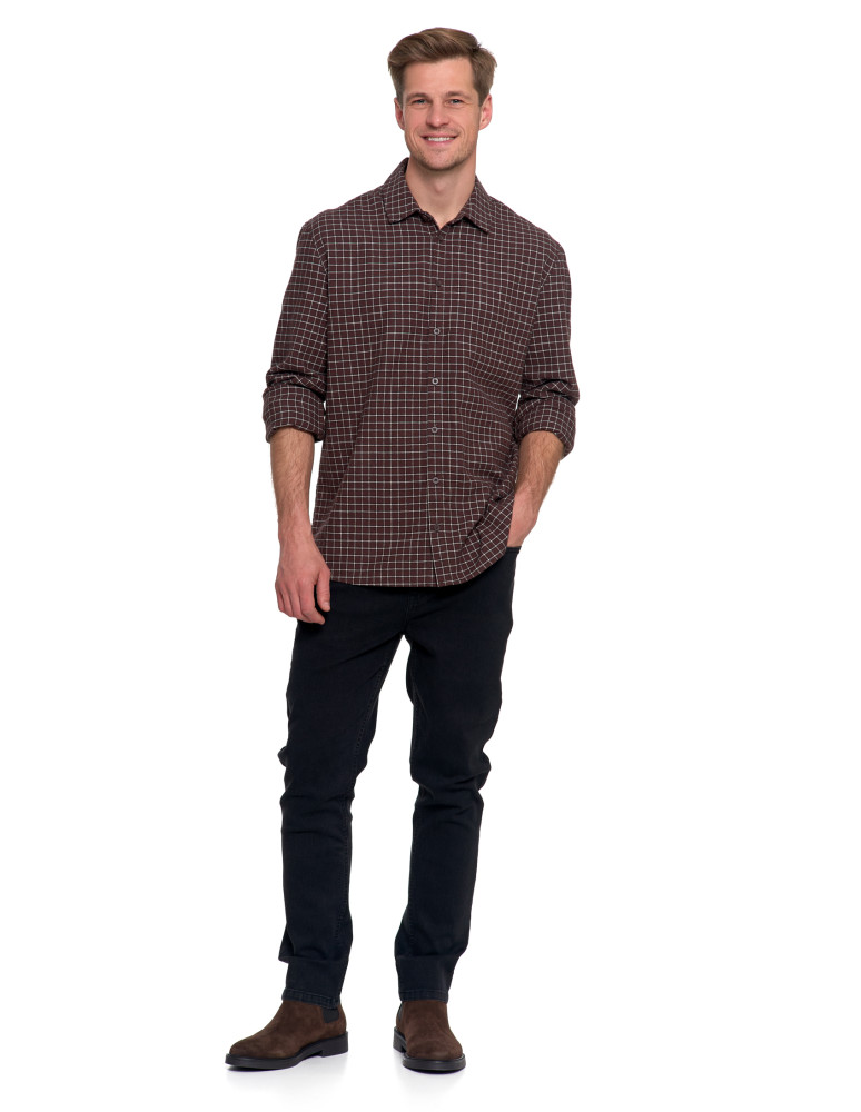 Koszulki, topy, koszule - Koszula męska flanelowa w kratę WZÓR 1 - produkt moraj.pl 4