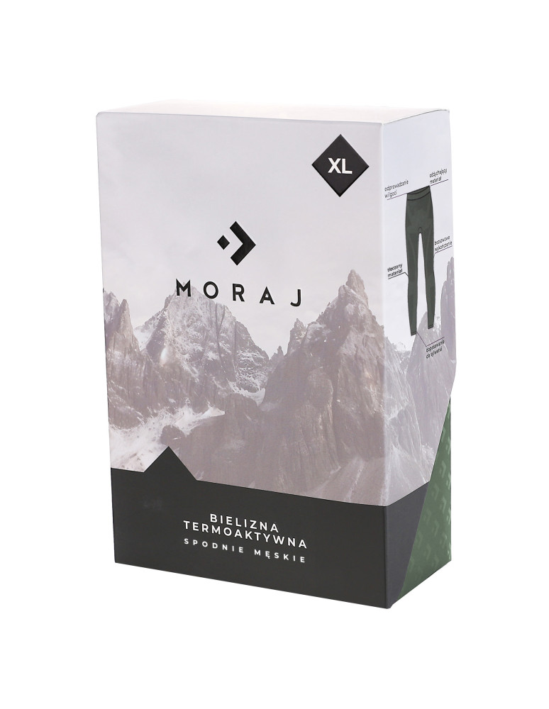 Bielizna termoaktywna - Męska bielizna termoaktywna legginsy ZIELONY  - produkt moraj.pl 6