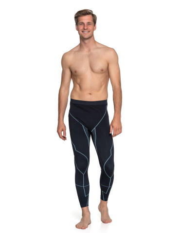 Bielizna termoaktywna - Męska bielizna termoaktywna legginsy z jonami srebra NIEBIESKI - produkt 10