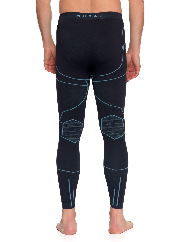 Bielizna termoaktywna - Męska bielizna termoaktywna legginsy z jonami srebra NIEBIESKI  - produkt moraj.pl 6