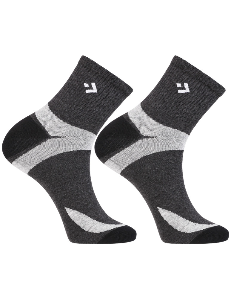 Za kostkę - Skarpetki męskie sportowe za kostkę szeroki ściągacz 3-pak WIELOKOLOROWY - produkt moraj.pl 2