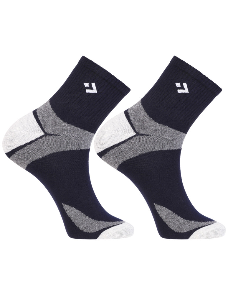 Za kostkę - Skarpetki męskie sportowe za kostkę szeroki ściągacz 3-pak WIELOKOLOROWY - produkt moraj.pl 3