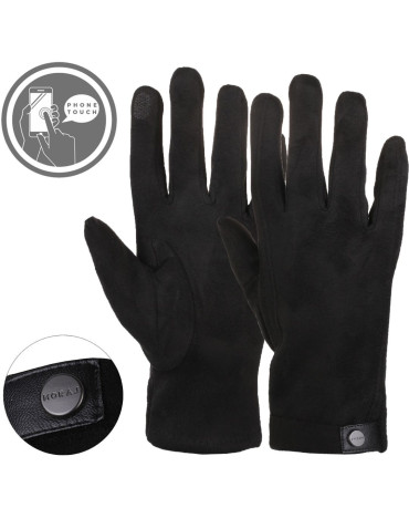 Rękawiczki męskie zamszowe eleganckie dotykowe