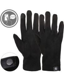 Rękawiczki męskie zamszowe eleganckie dotykowe