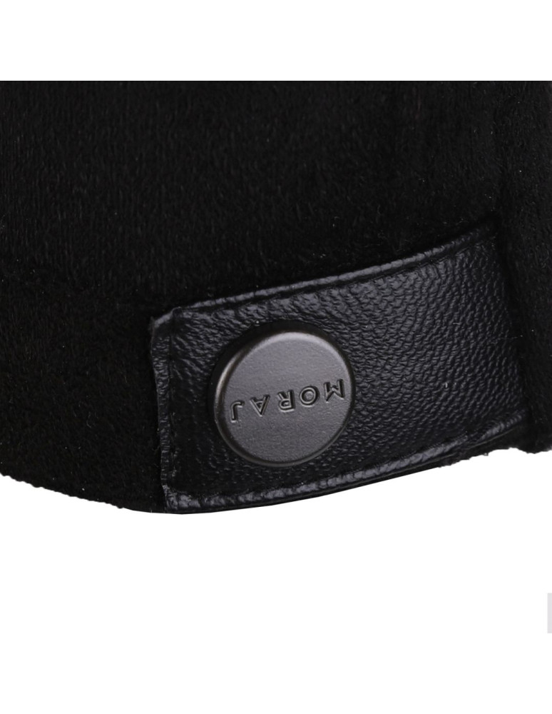 Rękawiczki - Rękawiczki męskie zamszowe eleganckie dotykowe CZARNY - produkt moraj.pl 2