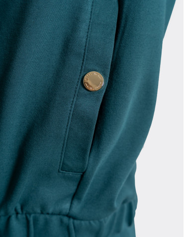 Bluzy - Bluza damska dresowa bez kaptura ZIELONY - produkt 7