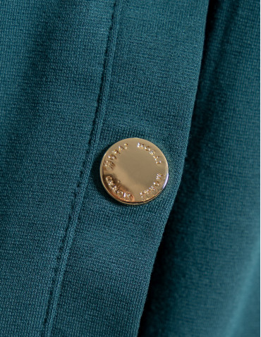 Bluzy - Bluza damska dresowa bez kaptura ZIELONY - produkt 8