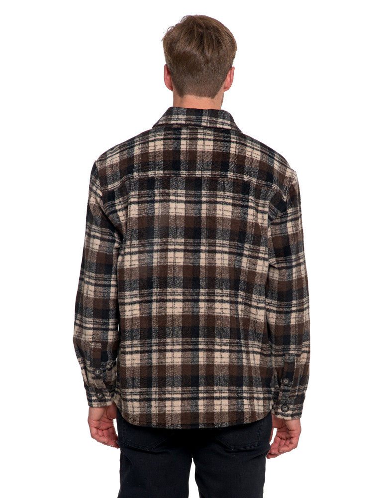 Odzież wierzchnia - Męska kurtka flanelowa w kratkę z kieszeniami WZÓR 1 - produkt moraj.pl 3