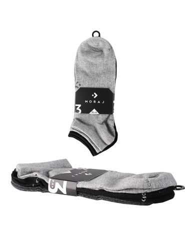 Stopki - Męskie skarpetki stopki klasyczne ze ściągaczem 3-pak WIELOKOLOROWY - produkt 5