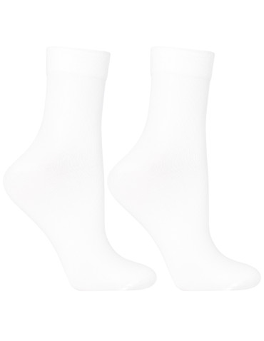 Długie - Skarpetki damskie bawełniane gładkie 3-pak WIELOKOLOROWY - produkt 3