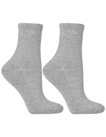 Długie - Skarpetki damskie długie bawełniane klasyczne 3-pak WIELOKOLOROWY - produkt 4