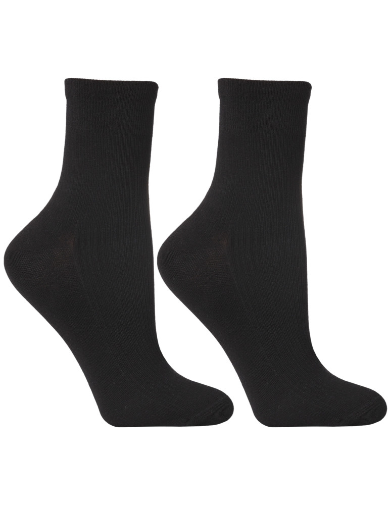 Długie - Skarpetki damskie długie bawełniane klasyczne 3-pak WIELOKOLOROWY - produkt moraj.pl 2